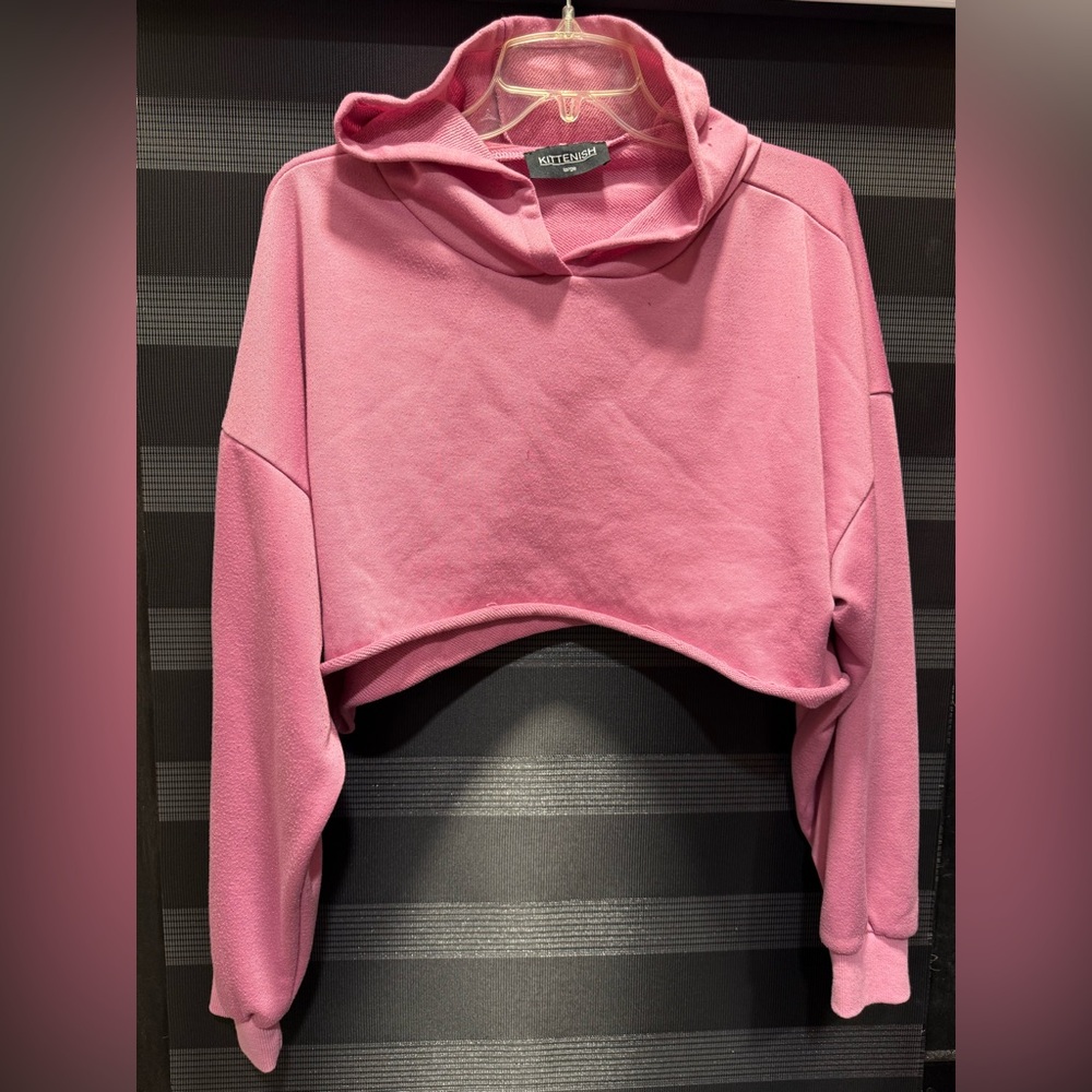💞Kittenish Cropped Hoodie(Size:L)💞